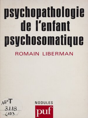 cover image of Psychopathologie de l'enfant psychosomatique